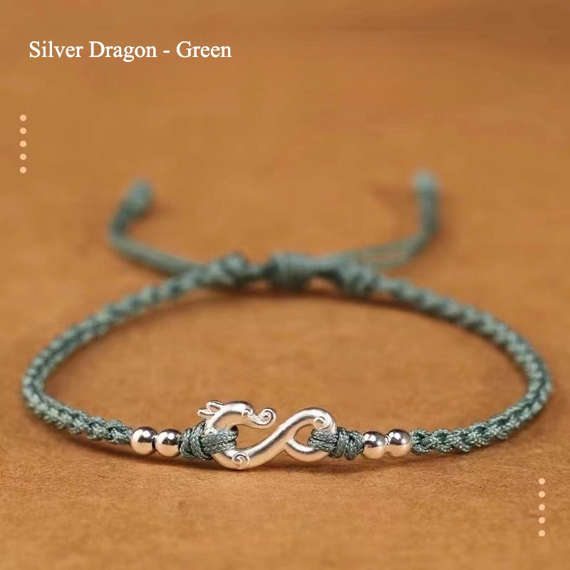 Zen Healing Dragon Protection Red String Bracelet