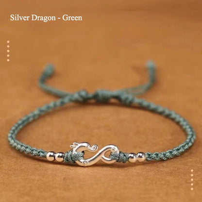 Zen Healing Dragon Protection Red String Bracelet