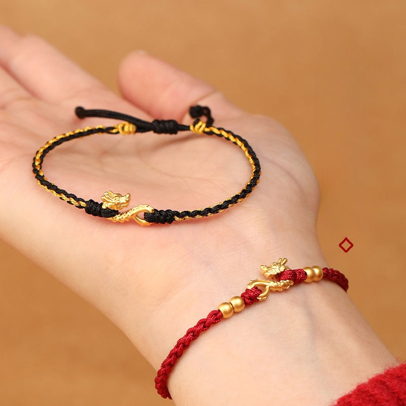 Zen Healing Dragon Protection Red String Bracelet