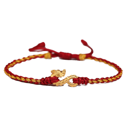 Zen Healing Dragon Protection Red String Bracelet