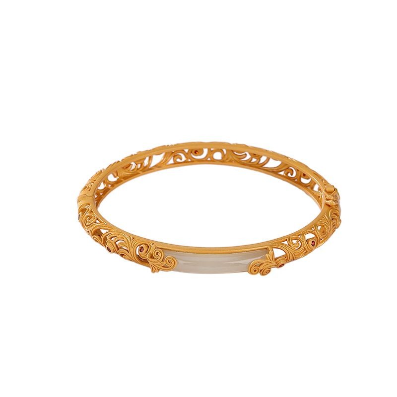 Zen Healing Gild Jade Success Bangle Bracelet