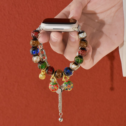 Zen Healing Glazed Lucky Charm iWatch Strap Bracelet