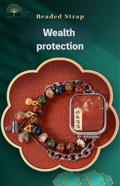 Zen Healing Glazed Lucky Charm iWatch Strap Bracelet