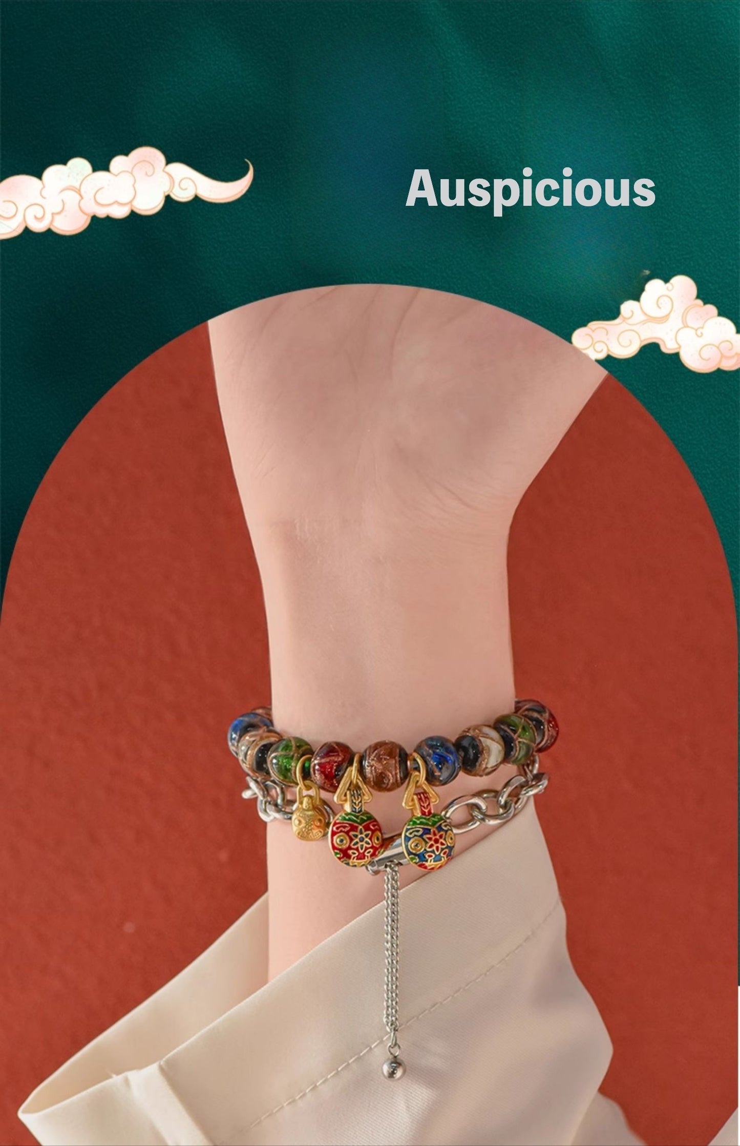 Zen Healing Glazed Lucky Charm iWatch Strap Bracelet