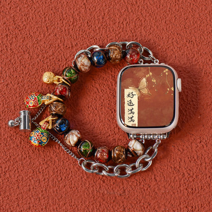 Zen Healing Glazed Lucky Charm iWatch Strap Bracelet