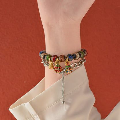 Zen Healing Glazed Lucky Charm iWatch Strap Bracelet