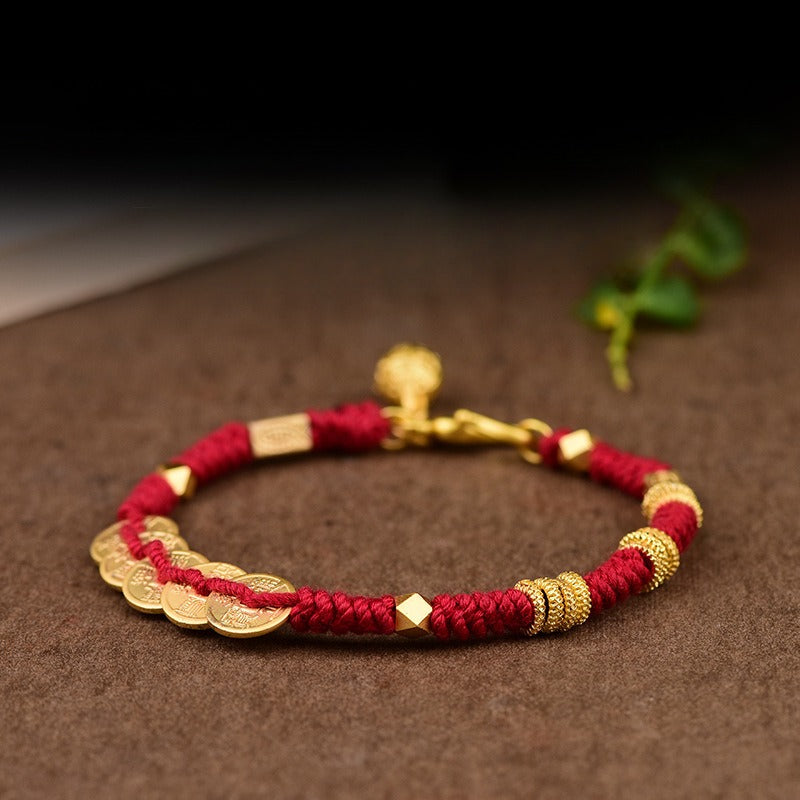 Zen Healing Handmade Year of the Snake Chinese Zodiac Protection Rope Wealth Bracelet