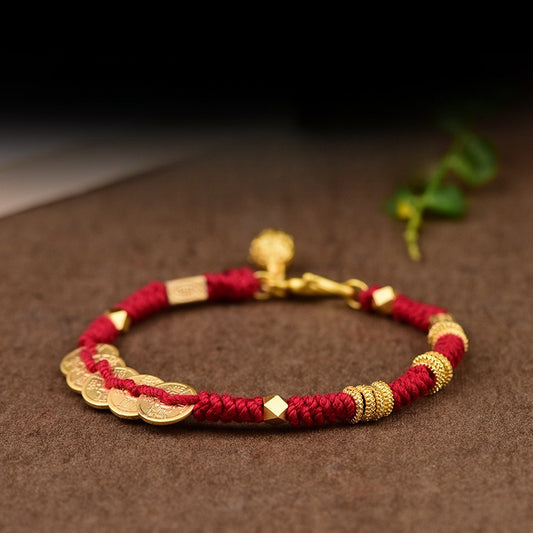 Zen Healing Handmade Year of the Snake Chinese Zodiac Protection Rope Wealth Bracelet