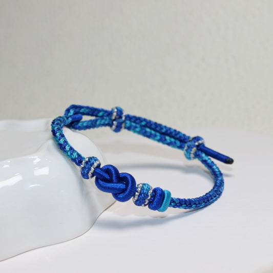 Zen Healing Handwoven Medicine Knot Luck Braid String Bracelet