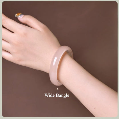 Zen Healing Jade Fortune Love Bangle Bracelet