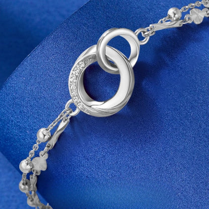 Zen Healing Möbius Strip 999 Silver Bracelet Love Gift