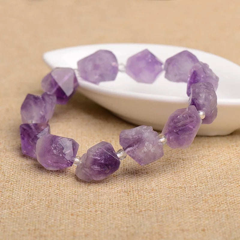 Zen Healing Natural Amethyst Stone Bracelet