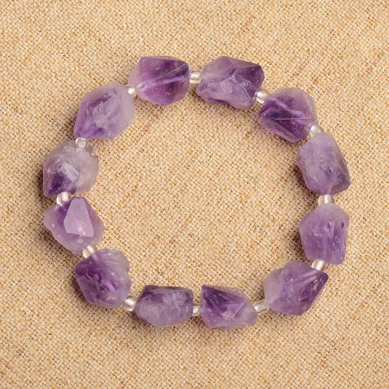 Zen Healing Natural Amethyst Stone Bracelet