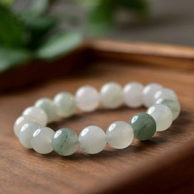 Zen Healing Natural Golden Silk jade Luck Bracelet Jade Gifts