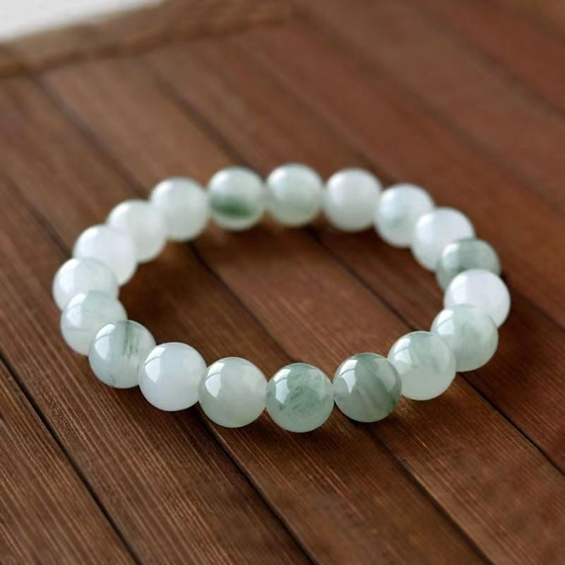 Zen Healing Natural Golden Silk jade Luck Bracelet Jade Gifts