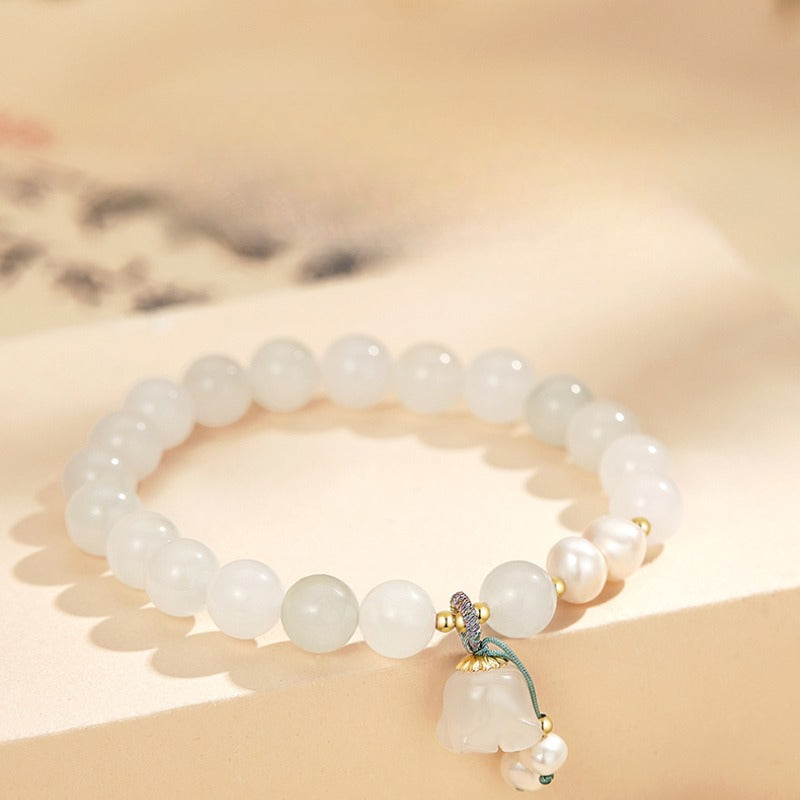 Zen Healing Pearl Jade Love Bracelet