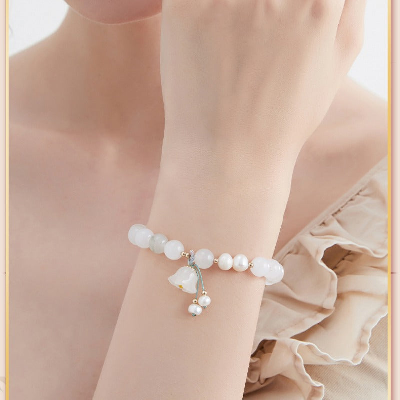 Zen Healing Pearl Jade Love Bracelet