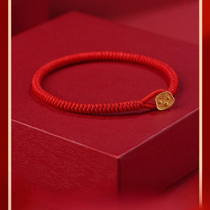 Zen Healing 925 Silver 2025 Chinese Zodiac Red String Bracelet