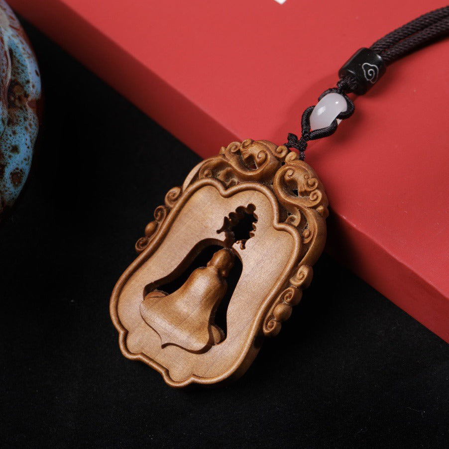 Zen Healing Sandalwood Buddha Necklace Protection Pendant