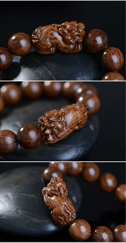 Zen Healing Sandalwood PiXiu Peace Bracelet