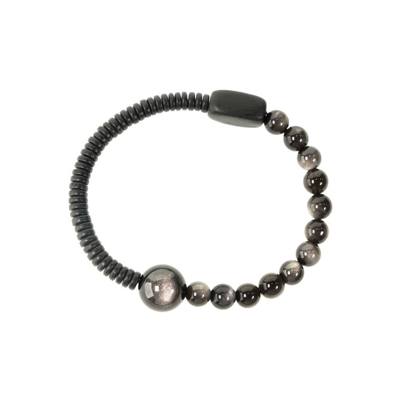 Zen Healing Obsidian Ebony Protection Bracelet