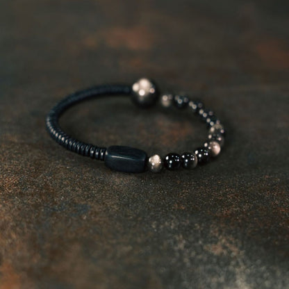 Zen Healing Obsidian Ebony Protection Bracelet