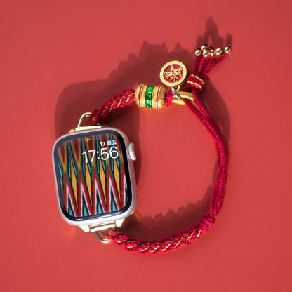 Zen Healing Tibetan Red Rope Protection and Luck iWatch Strap Bracelet