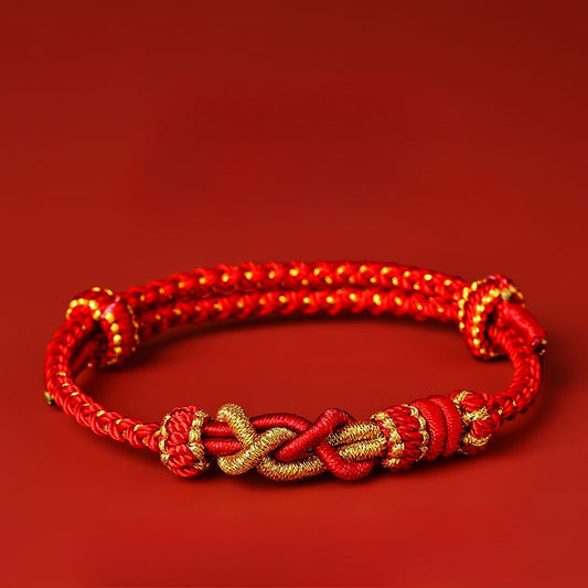 Zen Healing Year of the Snake Red String Luck Bracelet