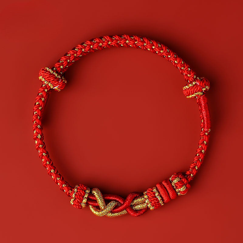 Zen Healing Year of the Snake Red String Luck Bracelet