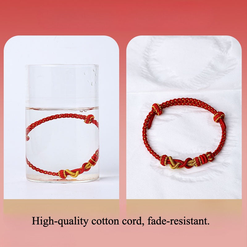 Zen Healing Year of the Snake Red String Luck Bracelet