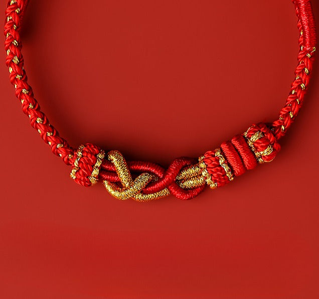 Zen Healing Year of the Snake Red String Luck Bracelet