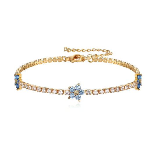 Zen Healing Zircon Flower Tennis Bracelet