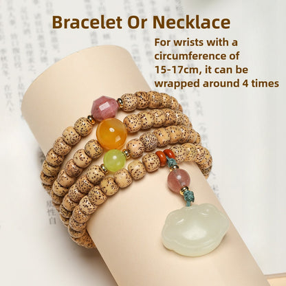 Zen Healing 108 Mala Beads Star Moon Bodhi Meditation Protection Bracelet Necklace