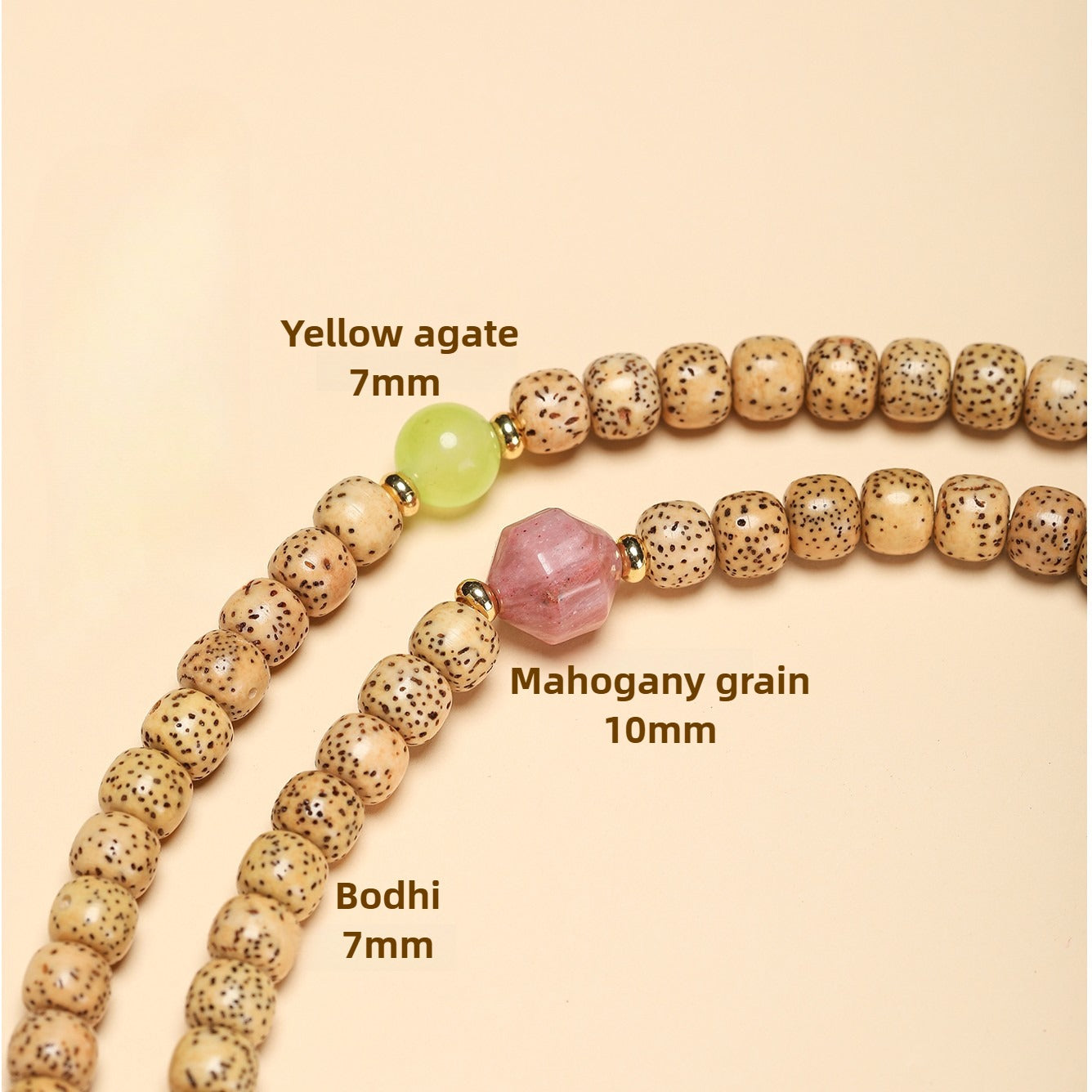 Zen Healing 108 Mala Beads Star Moon Bodhi Meditation Protection Bracelet Necklace