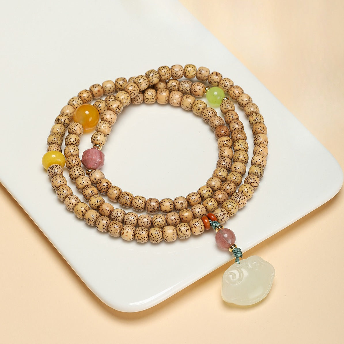 Zen Healing 108 Mala Beads Star Moon Bodhi Meditation Protection Bracelet Necklace