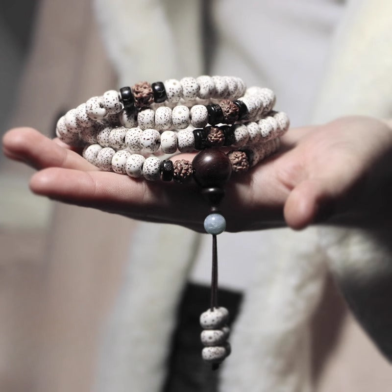 Zen Healing 108 Mala Beads Star Moon Bodhi Multi Wrap Protection Bracelet