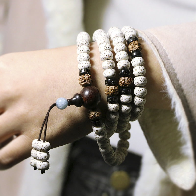 Zen Healing 108 Mala Beads Star Moon Bodhi Multi Wrap Protection Bracelet