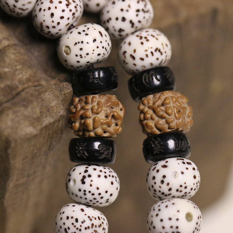 Zen Healing 108 Mala Beads Star Moon Bodhi Multi Wrap Protection Bracelet