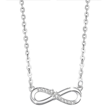 Zen Healing 925 Sterling Silver Möbius Love Couple Necklace