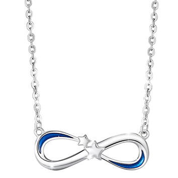 Zen Healing 925 Sterling Silver Möbius Love Couple Necklace