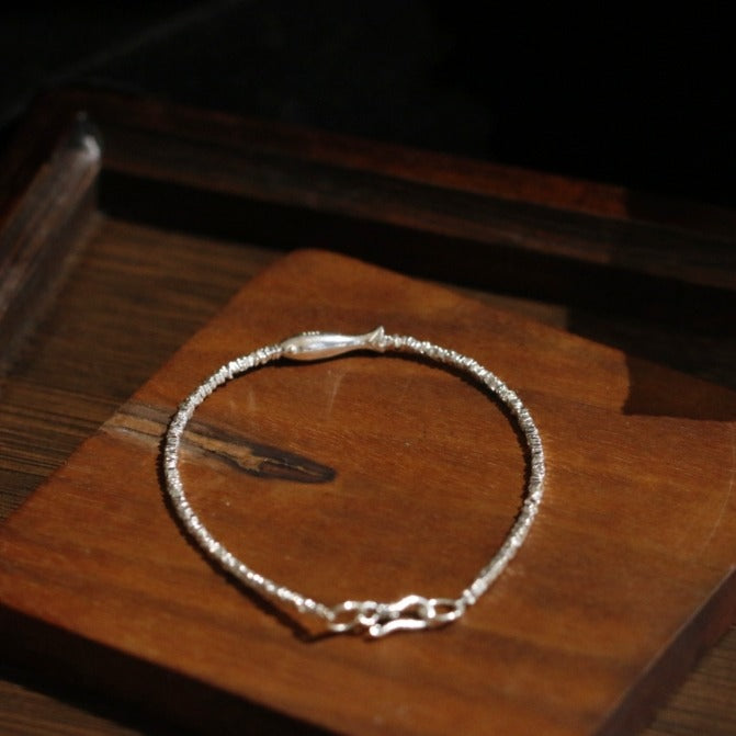 Zen Healing 925 Sterling Silver Shining Koi Fish Wealth Bracelet
