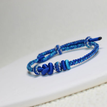 Zen Healing Handwoven Medicine Knot Luck Braid String Bracelet