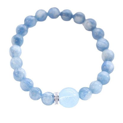 Zen Healing Kyanite Crystal Aquamarine Harmony Bracelet