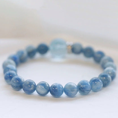 Zen Healing Kyanite Crystal Aquamarine Harmony Bracelet