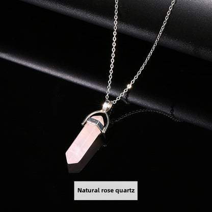 Zen Healing Natural Crystal Agate Heart Charm Bracelet & Necklace Set