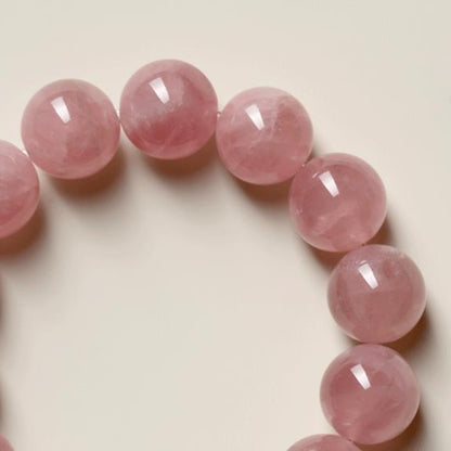 Zen Healing Rose Quartz Gourd Blessing Bracelet