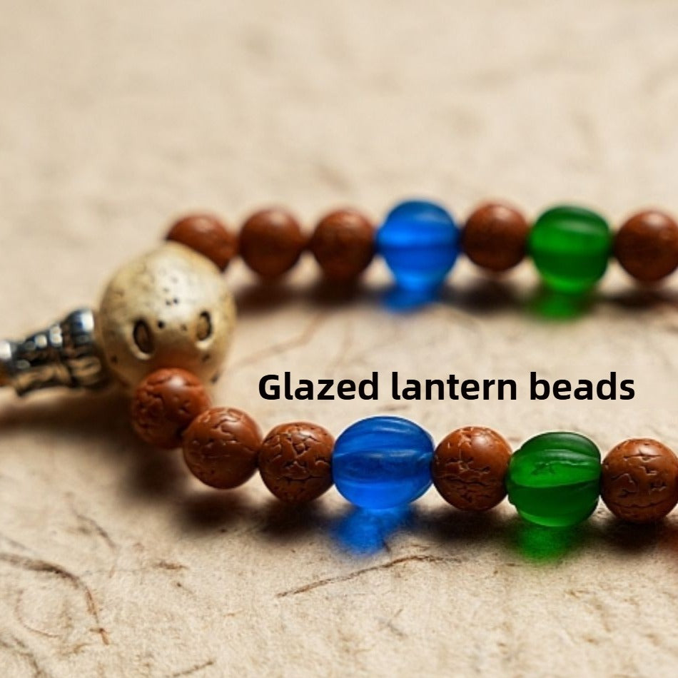 Zen Healing Tibetan 108 Beads Vajra Bodhi Scripture Knot Nine Palaces Eight Diagrams Wealth Bracelet