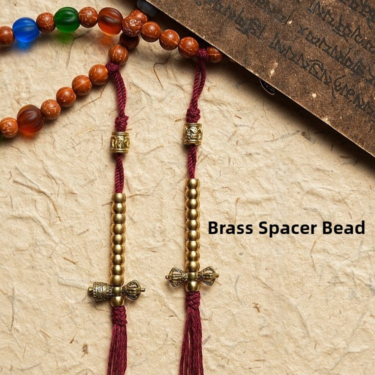 Zen Healing Tibetan 108 Beads Vajra Bodhi Scripture Knot Nine Palaces Eight Diagrams Wealth Bracelet