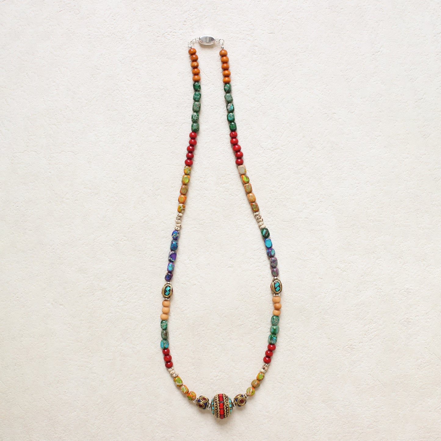 Zen Healing Tibetan Colored Turquoise Bodhi Healing Necklace