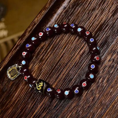 Zen Healing Tibetan Star-Moon Bodhi Dzi Bead Agate Turquoise Powerful Bracelet